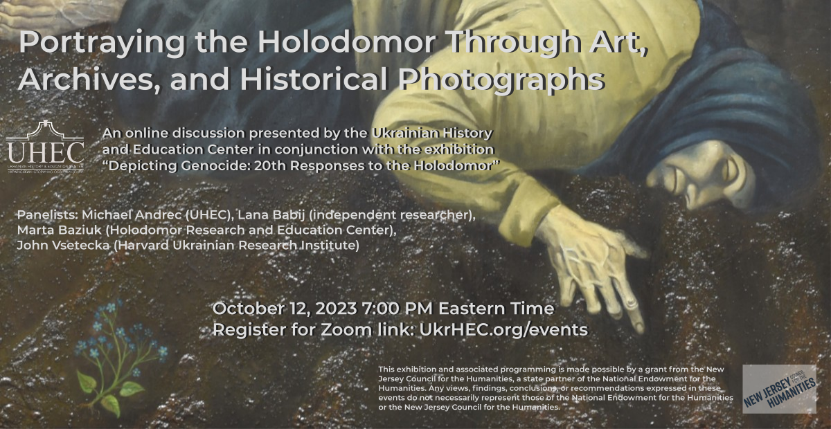 Event flyer depicting a seeminly dead woman on soil